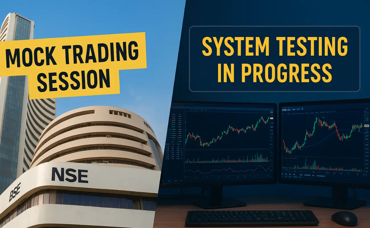 BSE और NSE मॉक ट्रेडिंग सेशन 2025 – शेयर बाजार तकनीकी परीक्षण