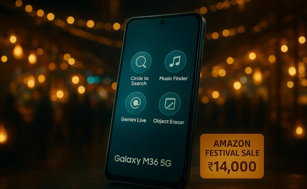 Samsung Galaxy M36 5G प्रीमियम स्मार्टफोन ₹14,000 में Amazon सेल