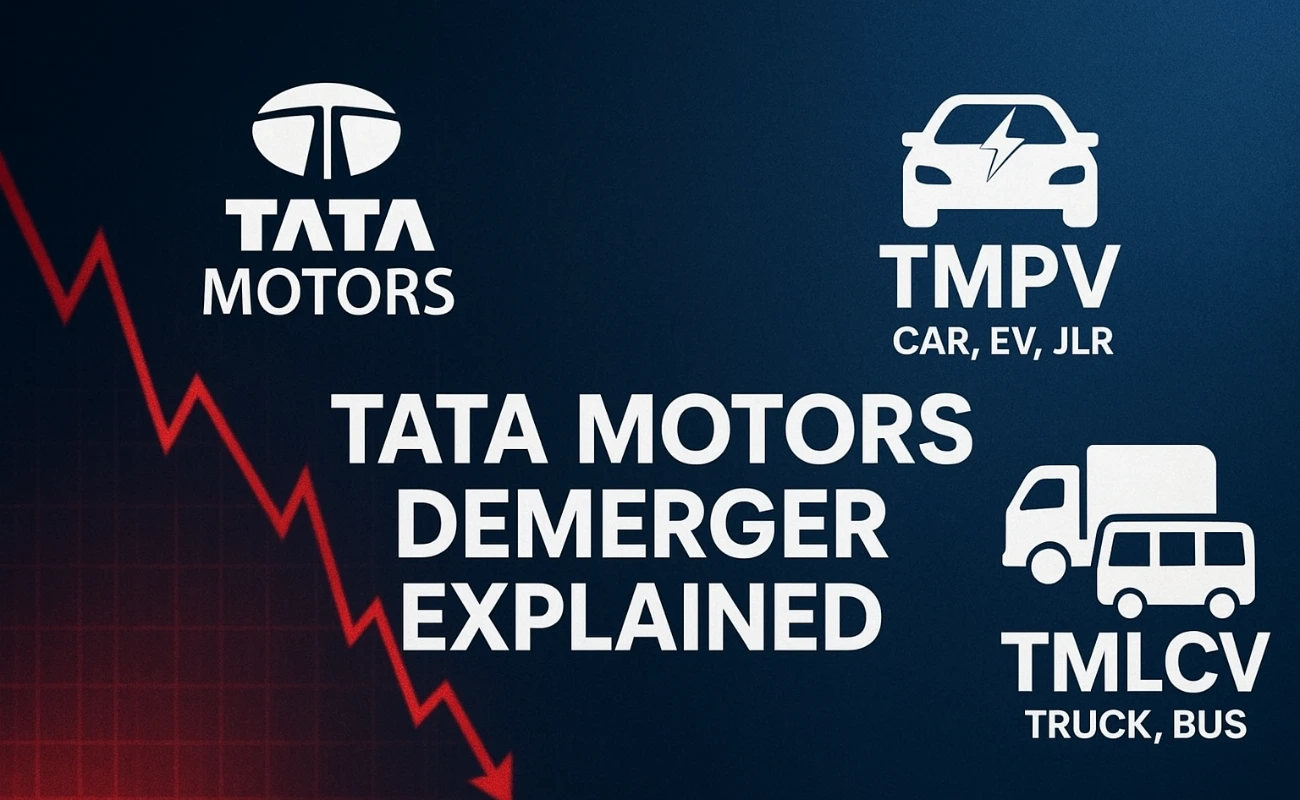 Tata Motors Demerger के बाद शेयर में 40% गिरावट – पूरी जानकारी