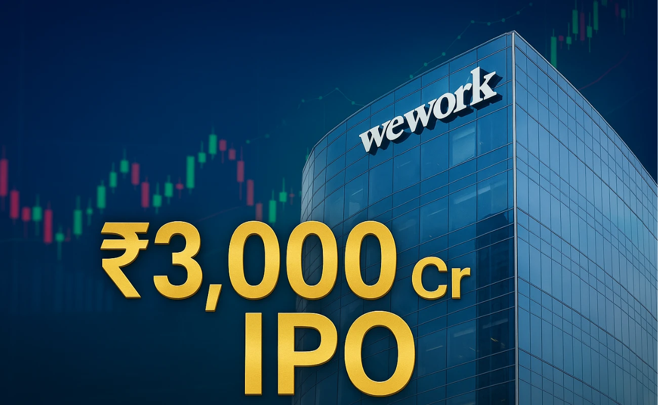 WeWork India IPO 2025 ₹3,000 करोड़ का ऑफर.