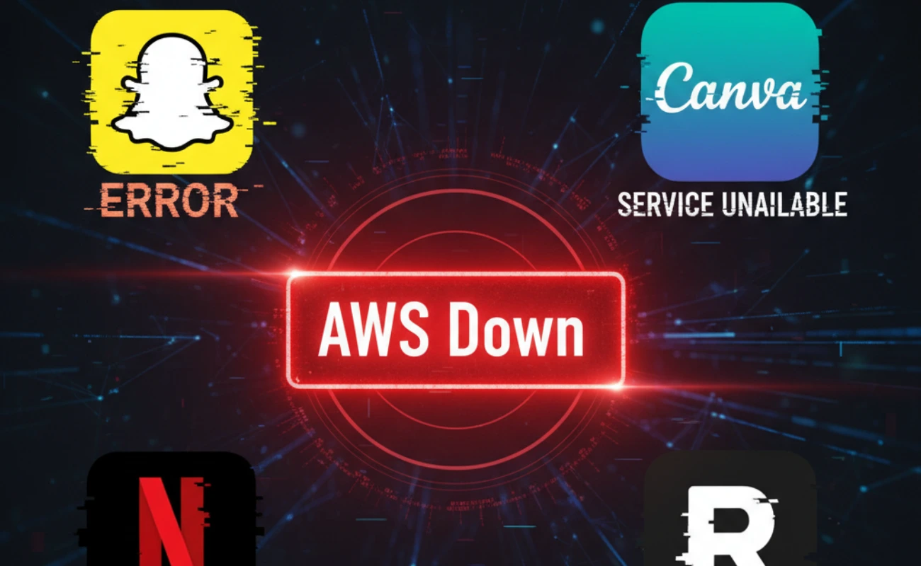 जब AWS बंद हुआ, तो ठप पड़ गया इंटरनेट! Snapchat, Canva और Netflix पर असर