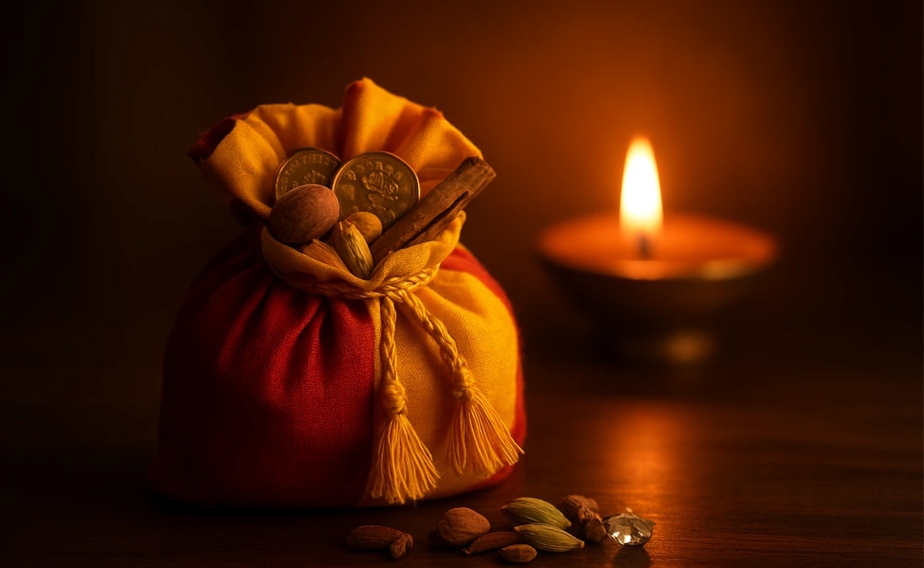 छोटी सी पोटली, बड़ा फायदा! जानें कैसे लाएगी धनतेरस पर धन और समृद्धि