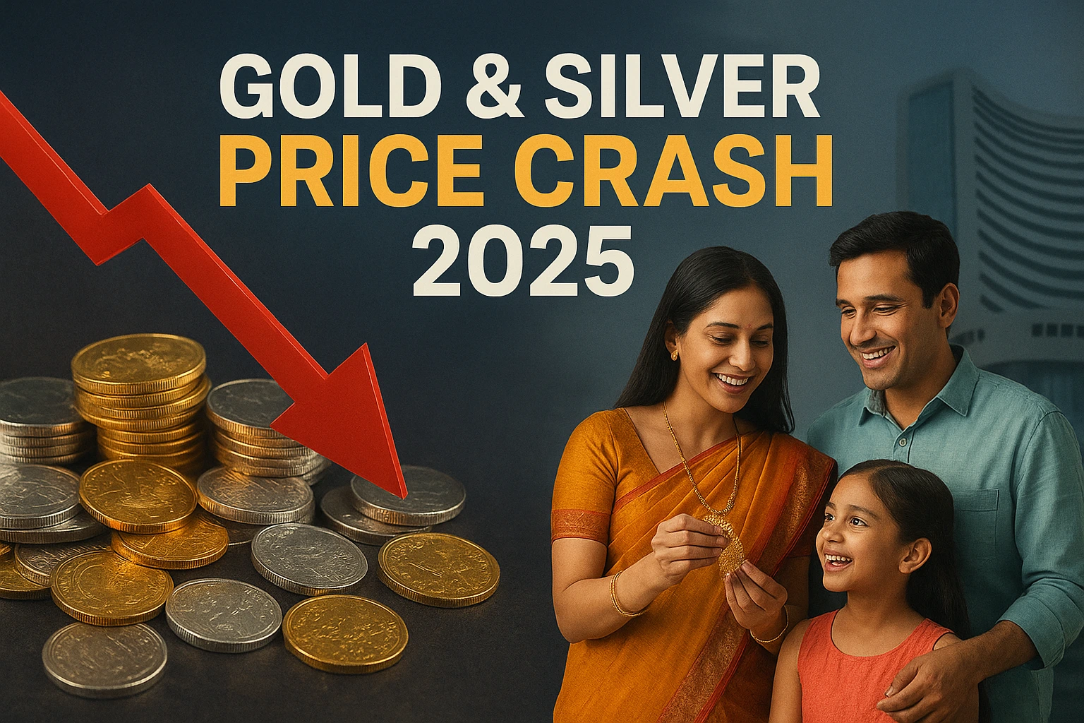 इतनी बड़ी गिरावट आख़िरी बार 2013 में आई थी जानिए क्यों टूटा सोना चांदी का बाजार